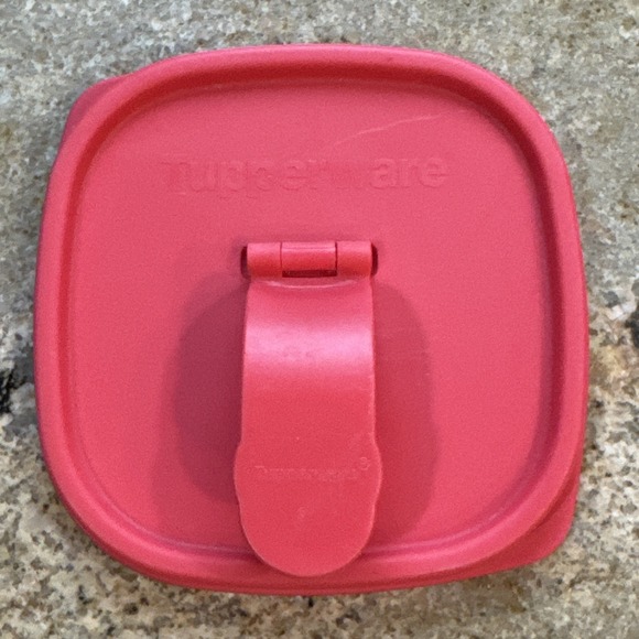 Tupperware Other - Red Tupperware REPLACEMENT Flip Top Lid 5773 FOR Square Beverage Pitcher 5772A